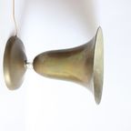 Large Brass Chalice Lamp, 1930s-1940s thumbnail 5