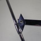 Staande Verchroomde Lamp In Art Deco Stijl, Jules Dewaele Bruxelles, Jaren 50 thumbnail 22