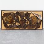 Groot Henrik Horst Wandsculptuur Brutalistische Deens Design thumbnail 12