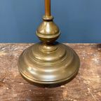 Staande Messing Piano Lamp Met Holophane Glazen Kapje thumbnail 7