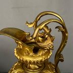 Paar Vergulde Bronzen Kannen Van De Franse Neorenaissance. thumbnail 3