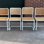 Set Van 4 Cesca Stoelen In Wit Eetkamerstoelen Design thumbnail 8