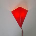 Mawa Design Vintage Jaren 80 Vlieger Lamp Rood thumbnail 3