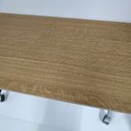 Industrieel Gefineerd Bijzet Tvtafel Op Wielen Jaren 70-80 thumbnail 6