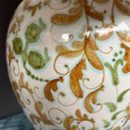 Paar Handbeschilderde Lampen. Porselein. thumbnail 2