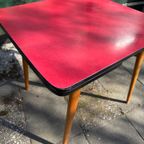 Eettafel Met Rood Formica Blad thumbnail 5