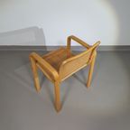 Beech Wood And Webbing Side Chair By Olivo Pietro, Italy, 1970S thumbnail 7