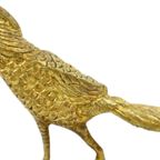 Art Deco Beeld Fazant Sculptuur Verguld Brons Marmer Jaren 20 thumbnail 8
