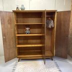 Midcentury Vintage Kledingkast Hang/Leg Demontabel thumbnail 2