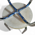Stools With A Decorative Top Made With Sand , Seashells, And A Starfish Embedded In A Clear Acryl thumbnail 2