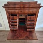 West-duitse Mahoniehouten Secretaire Uit 1830 – Biedermeier thumbnail 10