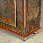 Hand-Beschilderde Kast, Circa 1850 thumbnail 3