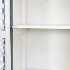 Unieke Groene Spaanse Kast/ Voorraadkast Uit De 18e Eeuw Met Volkskunst Beschilderingen thumbnail 12
