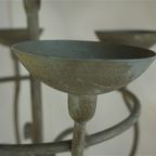 Hoge Metalen Franse Kandelaar thumbnail 6