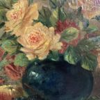 Hubert Bellis (1831-1902). Schilderij «Stilleven Met Bloem En Fruit». thumbnail 5