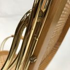 Vintage Schommelstoel Messing Bentwood Regency Stijl Design thumbnail 11