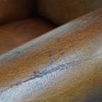 Comfortabele, Strak Afgewerkte, Gezellige Grote Schapenleren Design Armchair thumbnail 15
