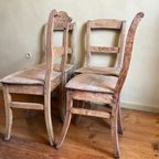 4x Bistrostoelen Stoelen Keukenstoelen Frans Landelijk thumbnail 9