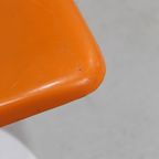 Vintage Seventies Kuipstoel, Eetkamerstoel - Oranje thumbnail 2