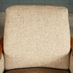 Vintage Club/Lounge Fauteuil – Houten Armleuningen – Jaren 60 thumbnail 3