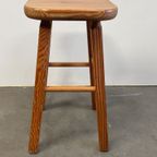 Set Van 4 Vintage Grenen Krukken, Scandinavisch Design, 1970'S thumbnail 10