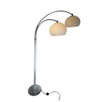Dijkstra - Rare Model - Space Age Design / Mcm Floor Lamp With Two Shades thumbnail 3
