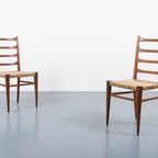 1960’S Pair Of Italian Modern Architectural Chairs / Eetkamerstoelen thumbnail 2