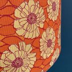 Orange Flowerprint Shade Floor Lamp 1960S thumbnail 8
