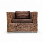 Rodolfo Dordoni / Suitcase Lounge Chairs By Minotti Italy / Leather Cushions / Marked thumbnail 3