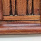 Vintage Houten Art Deco Kastje Medicijnkastje Hout thumbnail 8