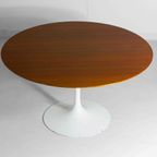 Zeldzame Houten Vintage Mid-Century Tulip Tafel Van Eero Saarinen Voor Knoll thumbnail 3