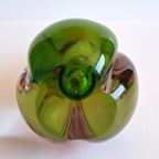 Groen Slanke Vaas, Murano Stijl, 1960-1970 thumbnail 6