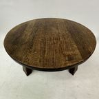 Brutalist Solid Wooden Coffee Table , 1970’S thumbnail 9