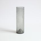 Bubble Glass Cylinder Vase By Erik Höglund For Pukeberg, Sweden 1960S. thumbnail 9