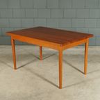 Midcentury Teakhouten Eetkamerset – Tafel – 4 Stoelen thumbnail 4
