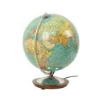 Grote Verlichte Wereldbol Globe Lamp Columbus Fifties thumbnail 14