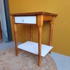 Brocante Vintage Keuken Tafeltje Met Formica Blad, Tafel thumbnail 3