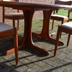 Retro Scandinavisch Design Eethoek Tafel Met 4 Stoelen thumbnail 9