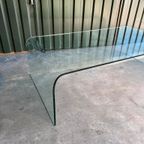 Vintage Glazen Xl Salontafel, Fiam Stijl 'Waterfall' thumbnail 8