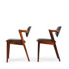 Reupholstered Rosewood Z-chair : No. 42 By Kai Kristiansen 1960s, Set Of 2 thumbnail 11