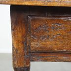 Antieke Zuid Europese Hal Tafel/ Bijzettafel/ Side Table Uit De 16E Eeuw Met Een Geweldig Patina thumbnail 11