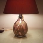 Rare Purple And Ochre Studio Glass Lamp Wmf Ikora 1930’S thumbnail 4