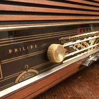Retro Vintage Jaren 60 Philips Oude Radio En Grammofoon thumbnail 2
