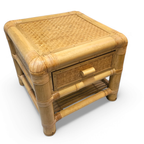 2 X Bamboo Night Stands / Side Tables / 1980s thumbnail 4