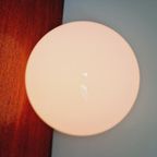 Art Deco Plafondlamp Met Een Conische Wereldbol In Witte Opaline thumbnail 8