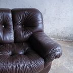 2 Midcentury Leather Club Chairs thumbnail 13
