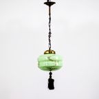 Antieke Vintage Art-Deco Hanglamp thumbnail 2