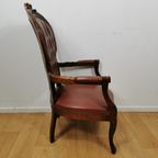 Brocante Vintage Franse Louis Xv Stoel, Fauteuil 2010 thumbnail 12