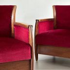 Set Art Nouveau Club Chairs. thumbnail 4