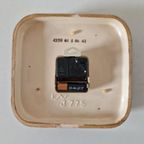 Vintage Keramieke Klok Staiger Quartz Oranje Klok Jaren 70 thumbnail 4
